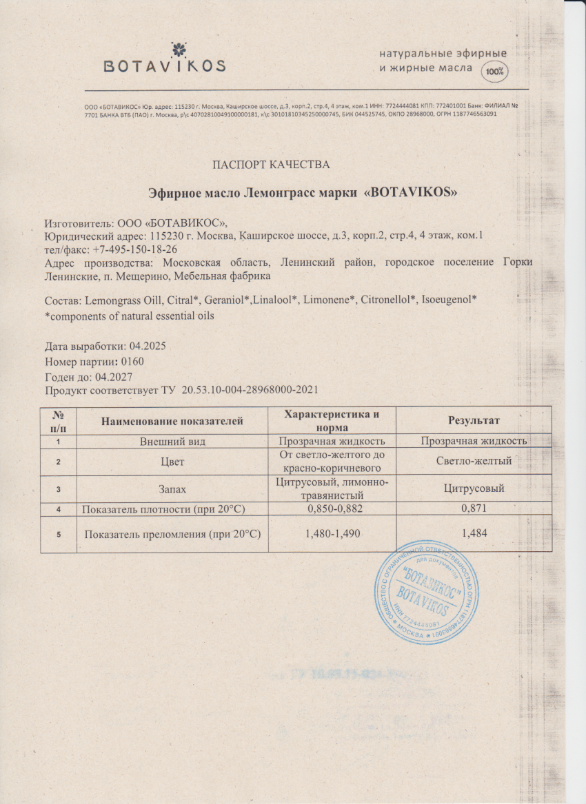 Паспорт №042025